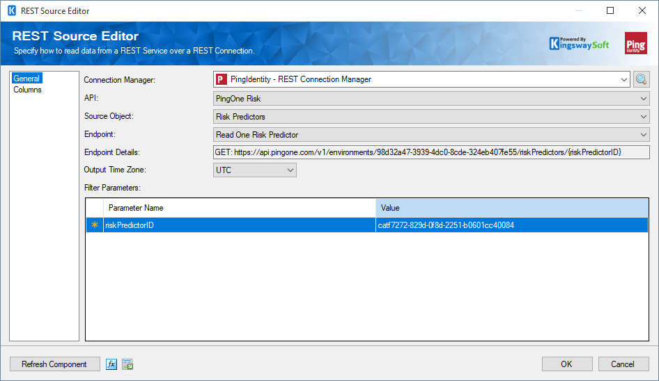 SSIS Ping Identity Source Component